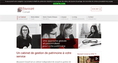 Desktop Screenshot of baussantconseil.com