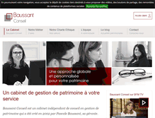 Tablet Screenshot of baussantconseil.com